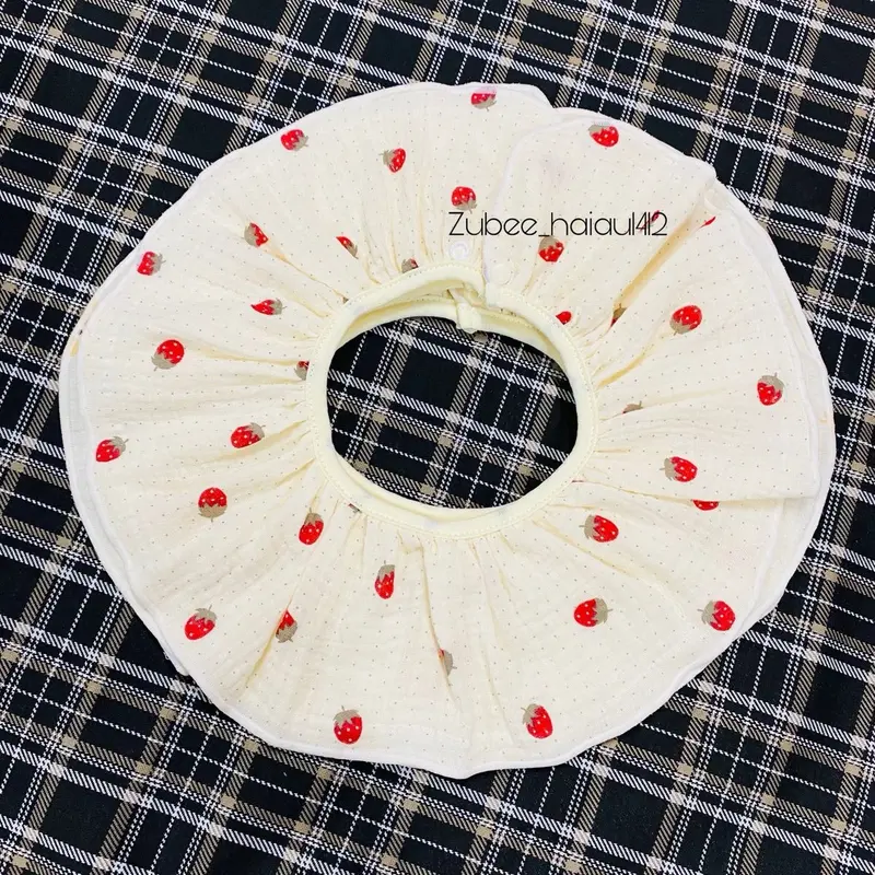 Set 5 Yếm TRÒN xô 2 lớp muslin siêu thấm hút và mềm mỏng cho bé vòng cổ rộng rãi 2 nấc bấm 7