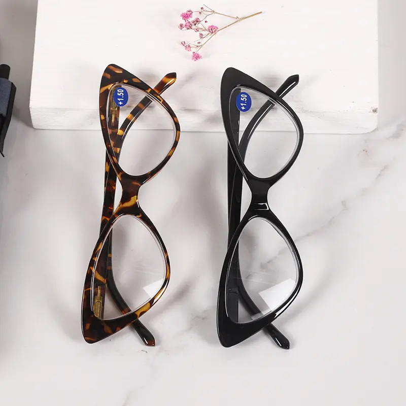 Kính Đọc Sách, Gọng Tam Giác, Mắt Mèo, Dành Cho Phụ Nữ, Cá Tính, Thời Trang, Thích Hợp Cho Gian Hàng, Người Già, Kính Mắt Viễn Thị, Nữ 3