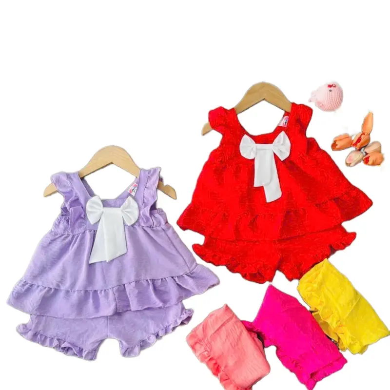 Combo 2 Bộ Đồ Yếm Gấm Siêu Xinh Cho Bé Mềm Mịn Thoáng Mát Giúp Giảm Nhiệt Độ Cơ Thể Tạo Cảm Giác Mát Mẻ Thoải Mái Khi Sử Dụng Chất Liệu Mềm Mịn Thoáng Mát 4