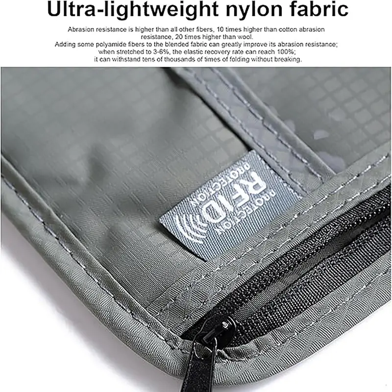 Multi-functional Passport Bag, 1 Count Portable Anti-theft Card Bag, Traveling Storage Bag for Home & Travel, Travel Essentials 3