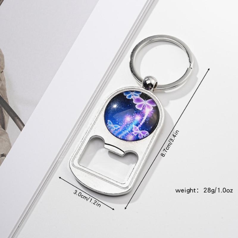 Product Introduction of 1pcs colorful butterfly time Jewel Key chain pendant creative holiday gift car bag key ring pendant 2