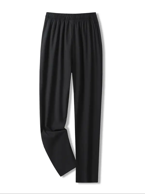 Women's Solid Color Drawstring Waist Sports Joggers, Casual Lightweight Straight Leg Pants for Summer, Ladies Sportswear for Indoor Outdoor Wear 6