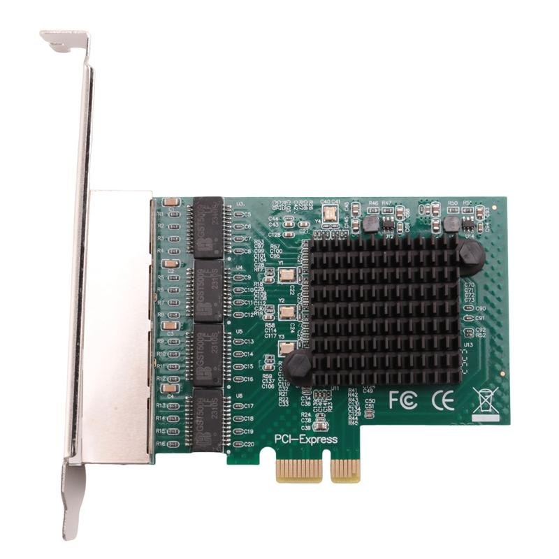 Network Cards Network/Ethernet/Lan Adapter PCI-E Network Card Realtek RJ45 Internet Ethernet Gigabit 4 Port Network Card 2