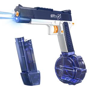 Electric Water Gun Toy, USB Rechargeable Water Gun with Light, Large Capacity Water Storage Capacity, Outdoor Toy for Parents and Children