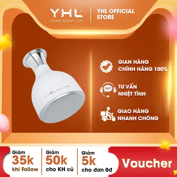 Cây massage lạnh cầm tay YHL giúp tăng cường tinh chất Hàn Quốc