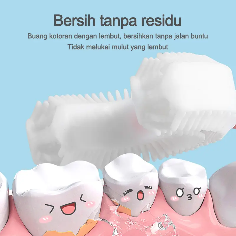 Sikat gigi  anak Bahan silikon Training Toothbrush berbentuk U L301 2