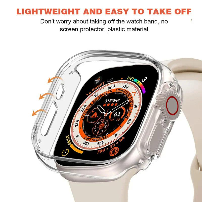 Product Introduction of 360 Full Coverage Case For Apple Watch Ultra 49mm Screen Protector Cover Protective Shell For iWatch Ultra 49mm TPU Bumper Case 3