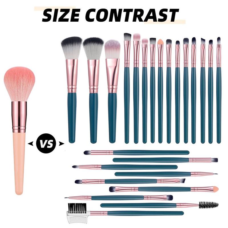 Makeup Brush Set, Versatile Soft Makeup Brushes for Foundation, Powder, Concealers, Eye Shadows, Blush, Lip Balm, Cosmetic Brushes for Home & Travel 5