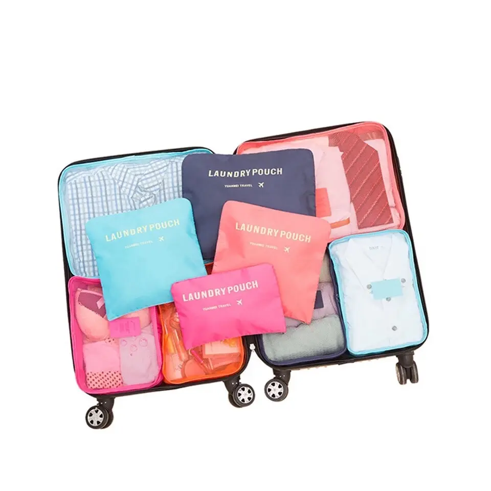 Travel 6 in 1 | Organizer Tas Dalaman Koper Set Bags in Bag