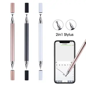 2 in 1 Phone Pen Stylus Touch Screen Pen Universal Touch Screen Pen For Phone PC Tablet Pena Stylus Ponsel 2 in 1 Pena Layar Sentuh Pena Layar Sentuh Universal Untuk Ponsel PC Tablet