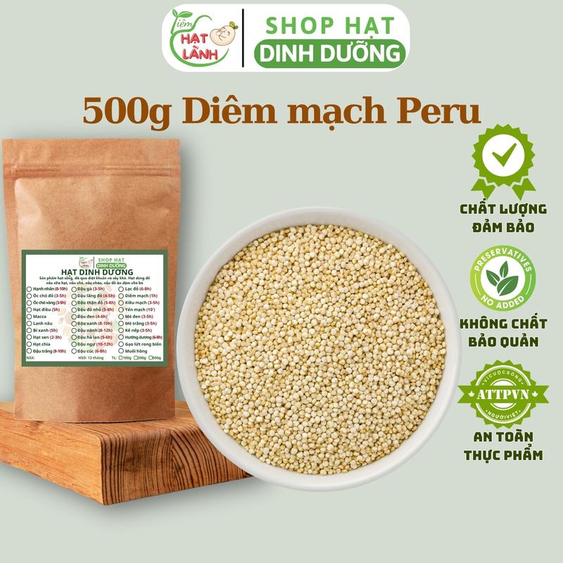 500g Quinoa diêm mạch giàu protein và chất xơ thực phẩm khô Tiệm hạt lành