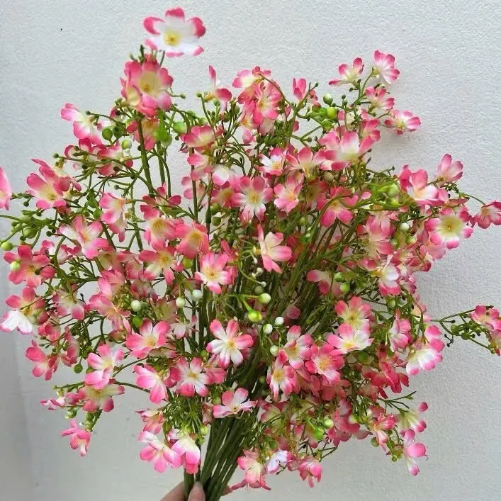 Combo 10, 15 Cành Hoa Nhất Chi Mai Lụa Cao Cấp Deco Cao 60cm Trang Trí Phòng - Trang Trí Nhà, Decor Phòng Decor Bàn Để Bàn cây  hoa hoa  tóc 4