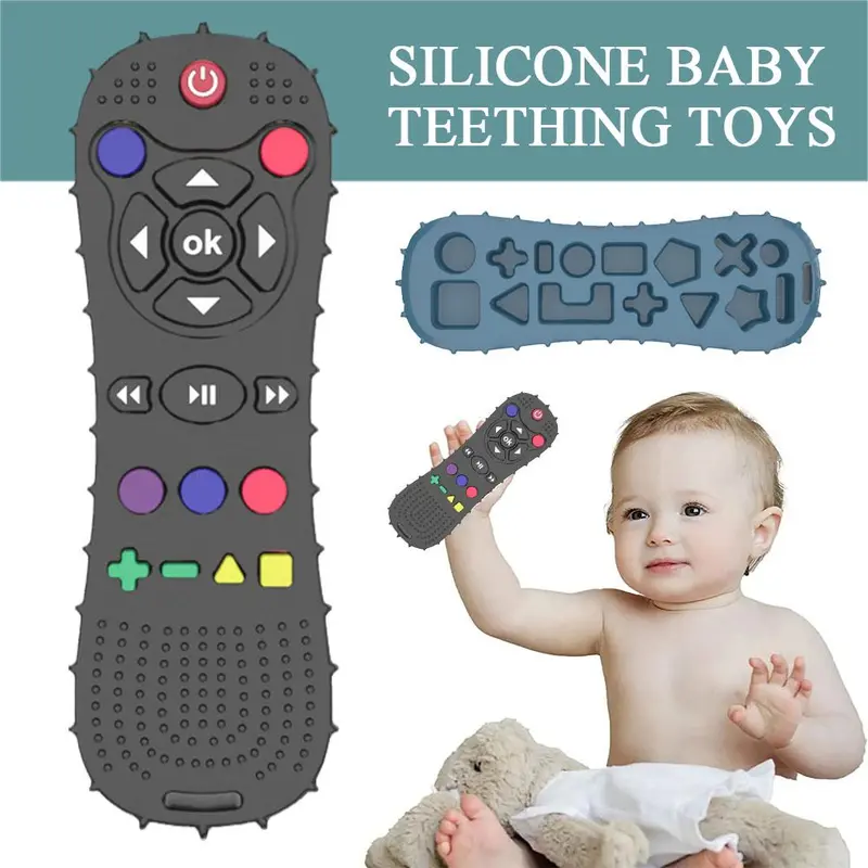 Chew Toy Baby Teether TV Remote Control Shape Silicone Teether - TikTok ...