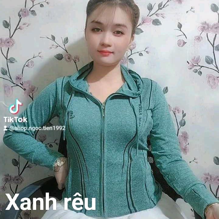 Áo khoác đốm có nón chống nắng áo có 4 túi tay có xỏ ngón chất Thun lạnh Nữ 8