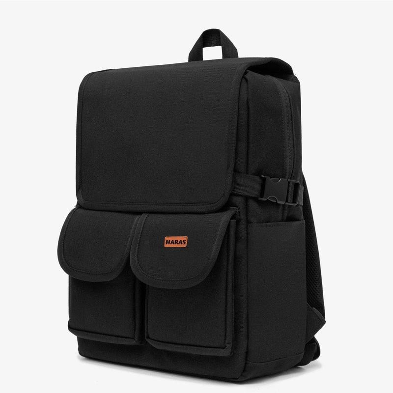 balo form vuông đi học nam nữ thời trang V0335S  chống thấm nước ba lô Đeo Vai Backpack Canvas balo  map