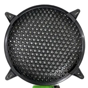 Grill Speaker 10" Inch Tutup Ram Spiker PVC hitam Bulat Kuat Anti Karat Bonus 4 Pengunci Gril