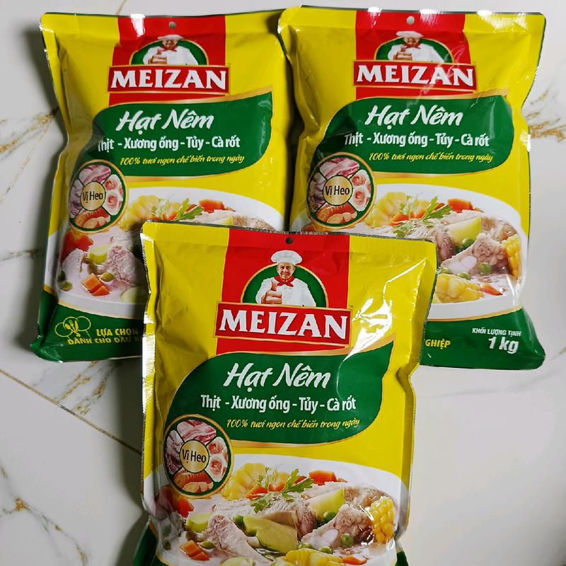 Tổng Combo 3 kí hạt nêm Meizan thịt xương ống tủy cà rốt. Hàng mới date xa.