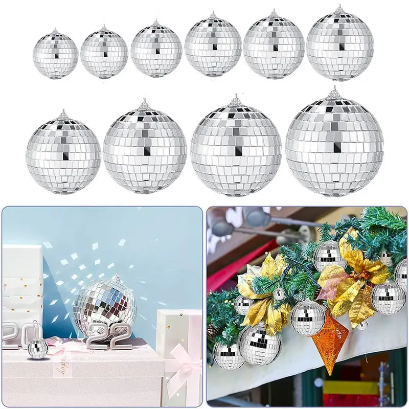 Đồ Trang Trí Sân Vườn, Mặt Dây Chuyền Quả Cầu Gương, Đồ Trang Trí Treo, Thích Hợp Cho Sân Trong, Quả Cầu Gương Disco 7
