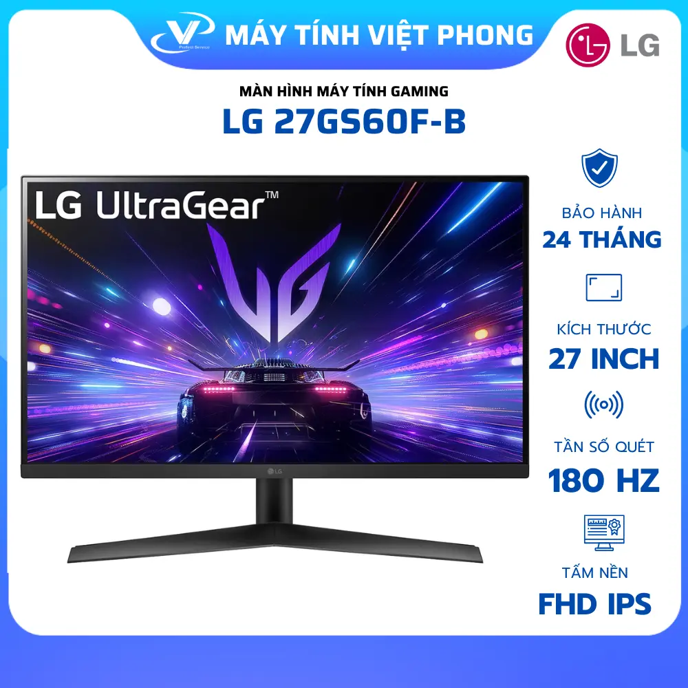 Màn hình chơi game LG UltraGear 24GS60F - 27GS60F 23.8 - 27 inch 180Hz Full HD - Bảo hành 24 tháng | BigBuy360 - bigbuy360.vn Màn hình chơi game LG UltraGear 24GS60F - 27GS60F 23.8 - 27 inch 180Hz Full HD - Bảo hành 24 tháng | BigBuy360 - bigbuy360.vn