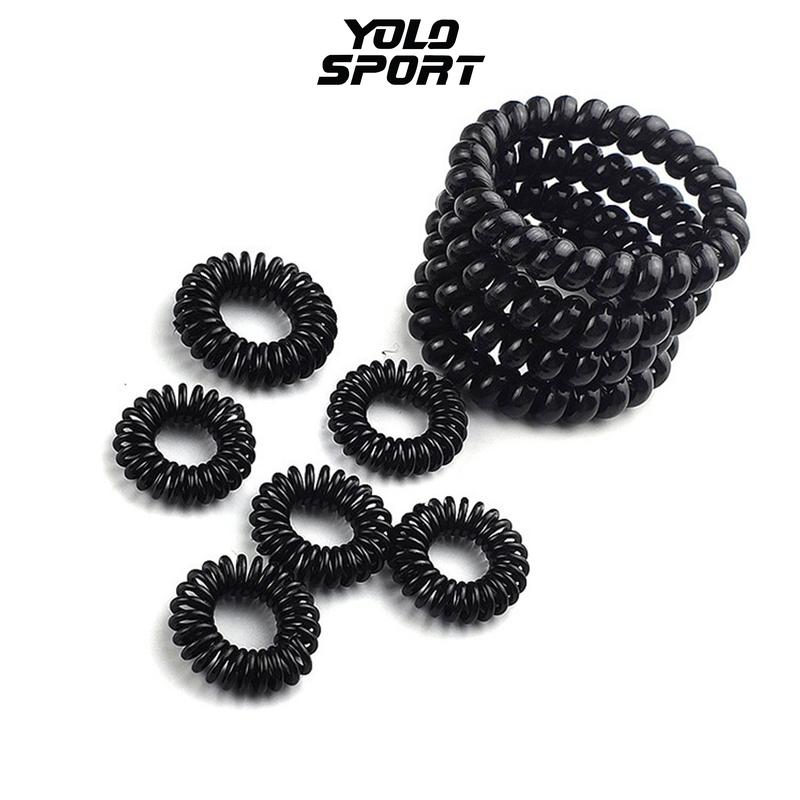 Product Introduction of Dây Thun Cột Tóc Lò Xo Nữ Tập Thể Thao Du Lịch Hàn Quốc Dễ Thương Phụ Kiện Buộc Tóc Đẹp Xinh Xanh Đỏ Tím Vàng Trắng Đen Chun Nhung 5