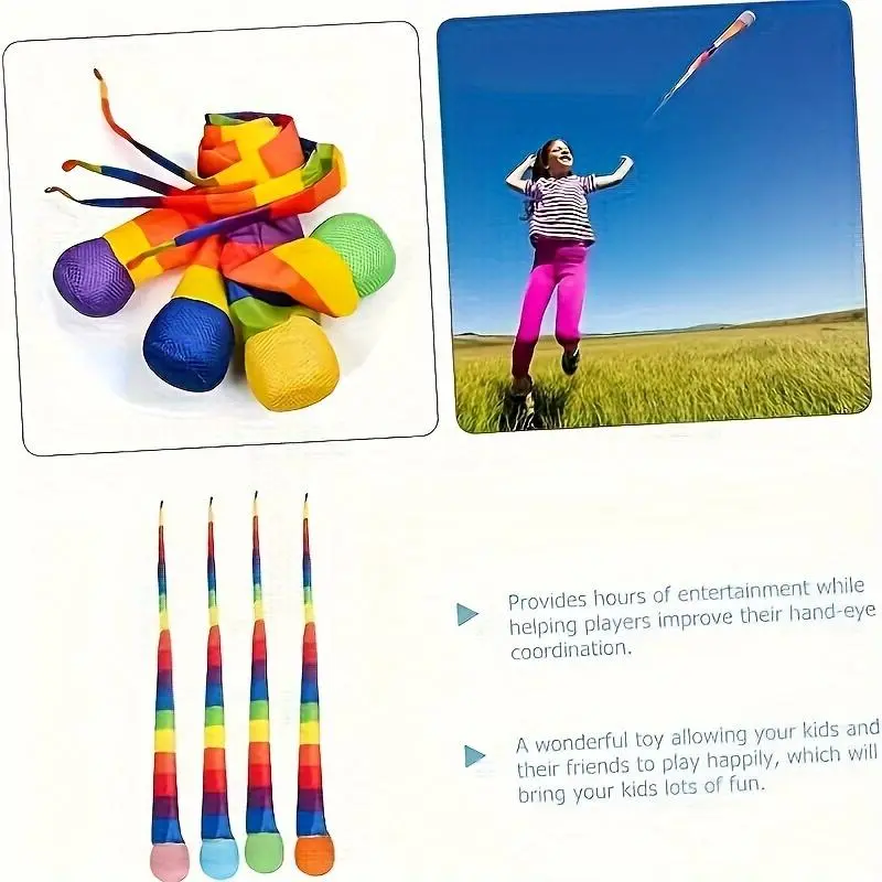 Outdoor Throwing Ball Toy, 1 Count Soft Ball Design Colorful Kite Ball, Interactive Game Toy, Outdoor Sports Toy for Kids, Sports & Outdoor Play Toy, Silicone Ball Set 3