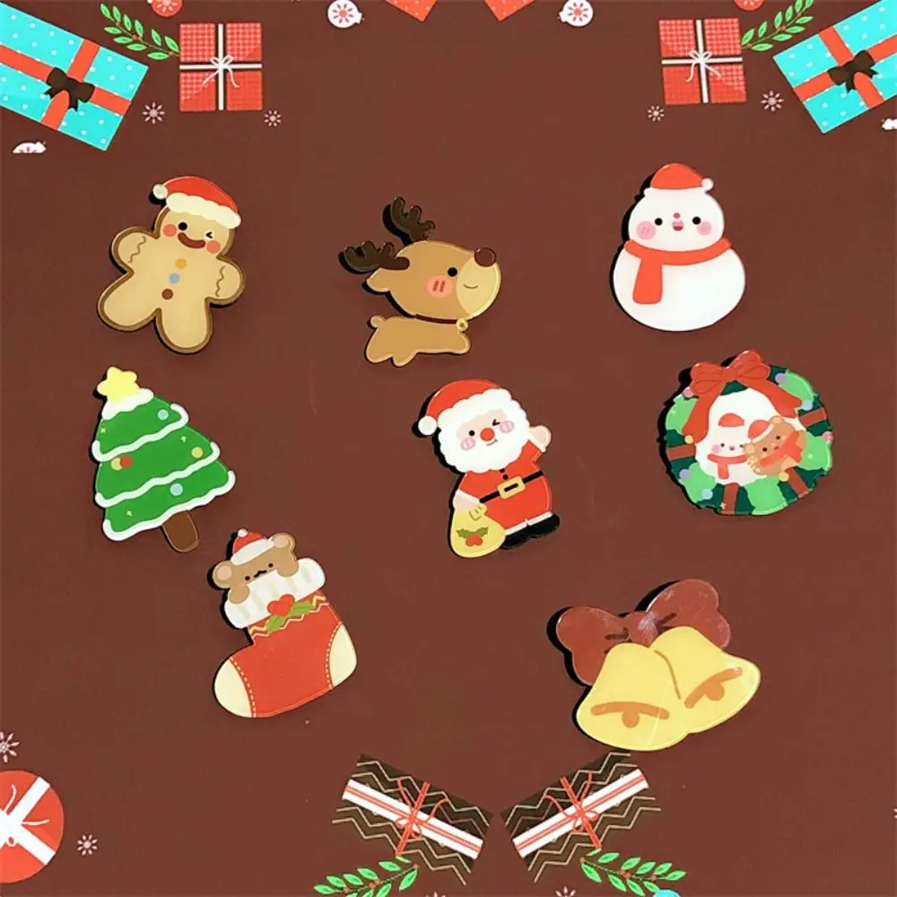 New Bag Accessories Enamel Pin Creative Cartoon Santa Claus Christmas Pins Light Weight Bag Brooch