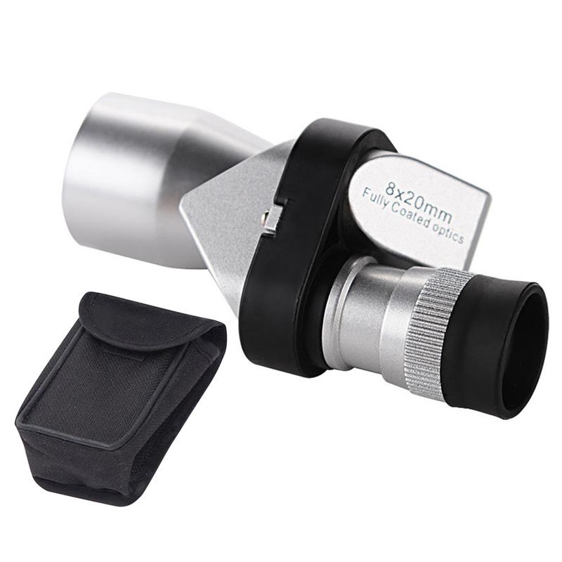 Outdoor Monocular Telescope Mini 8 X 20mm Portable Adjustable Metal Night Vision Pocket Telescope for Hiking Climbing Wilderness 1