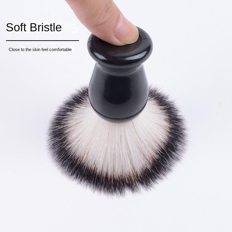 Product Introduction of Men's Shaving Tool Set, 3 Counts/set Soft Beard Brush & Hanging Bowl & Beard Brush Stand, Professional Facial Shaving Tool for Barber Shop & Home Use 3