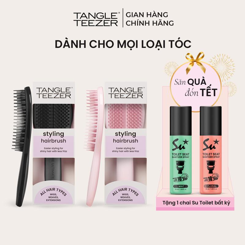 Lược gỡ rối Tangle Teezer Ultimate Styler, Lược gỡ rối và tạo kiểu tối ưu, dùng được cho cả tóc nối và tóc kẹp