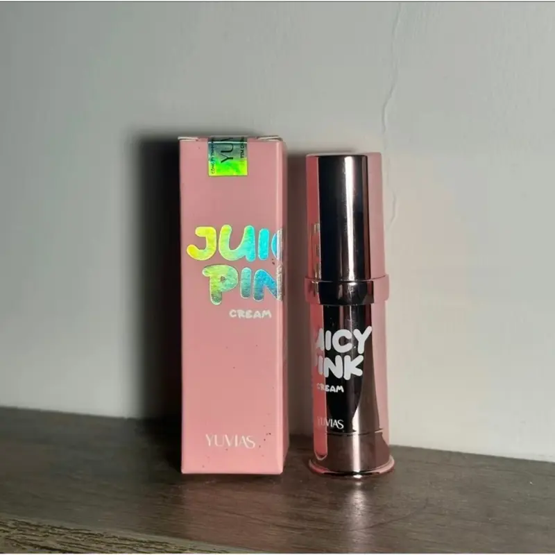 ( Mau moi) Kem làm hồng ti, hồng nhũ hoa, bikini, dưỡng ẩm, mềm ti JUICY PINK, dung tích 5gr - YUVIAS, che tên sp 1