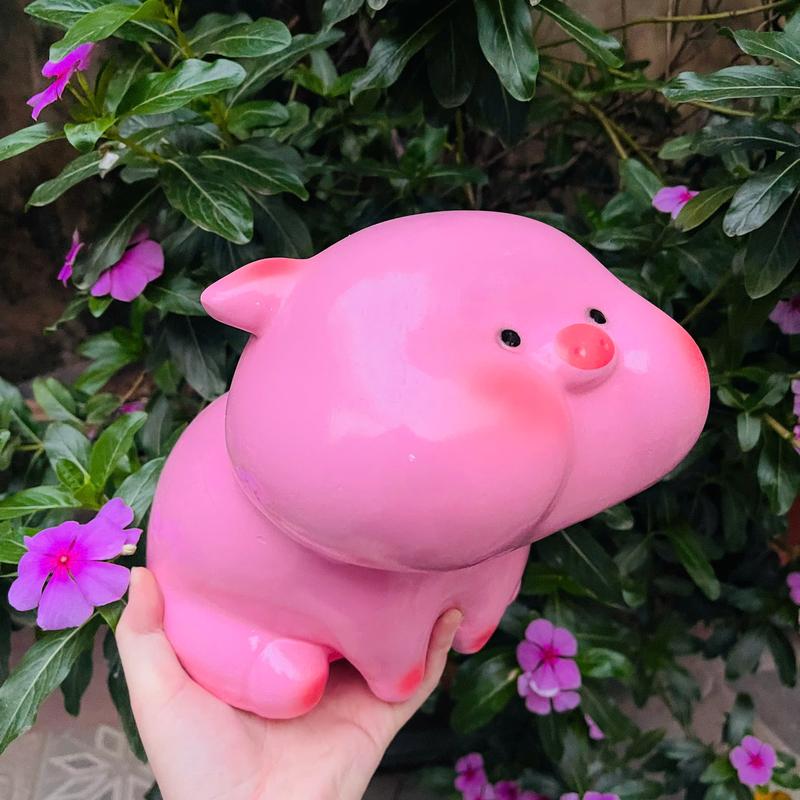 Ống heo tiết kiệm Má Phính Bánh Bao size to cực dễ thương | Quà tặng, tiết kiệm, decor [TRANG TRẠI HEO ĐẤT] 6