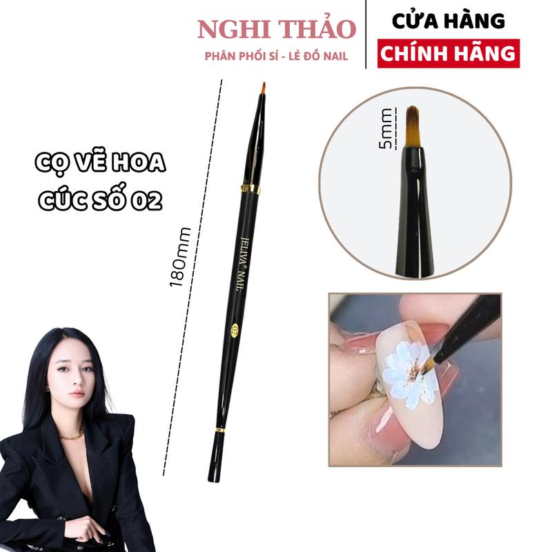Cọ hoa cúc, cọ vẽ móng JELIVA số 02 Nghi Thảo dfvvc21c1c32vb12c12cb0