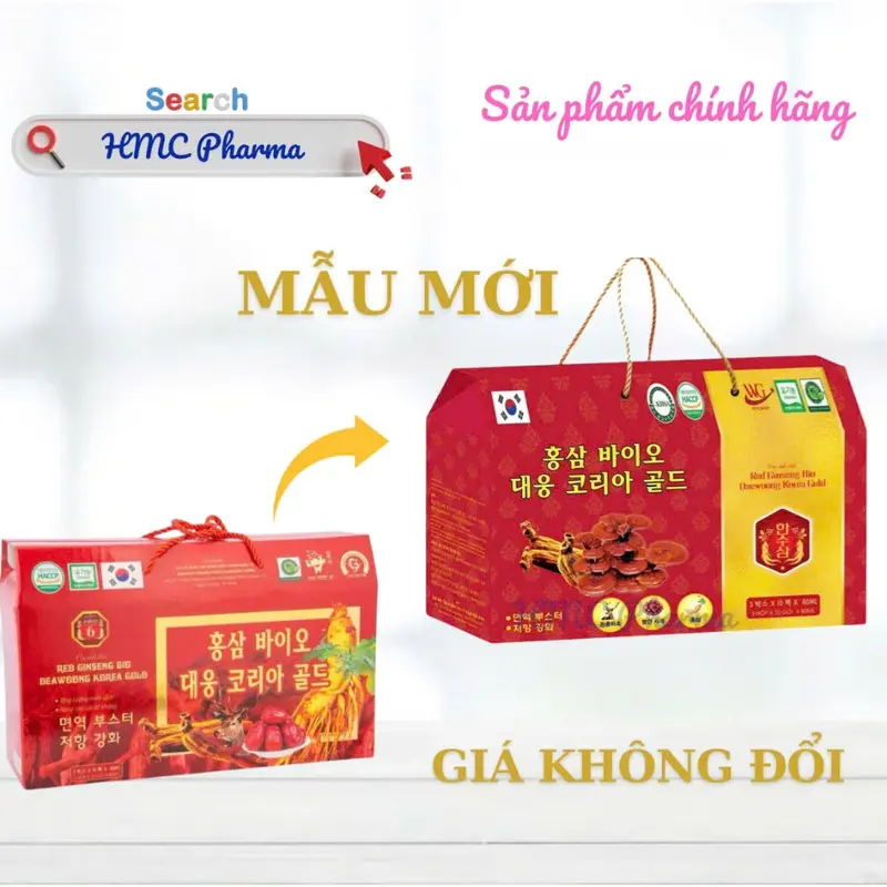 Nước Hồng Sâm Linh Chi Nhung Huơu Cao Câp Tăng Cường Sức Khỏe Hộp 30 Gói x 80ml ( Đỏ ) 0