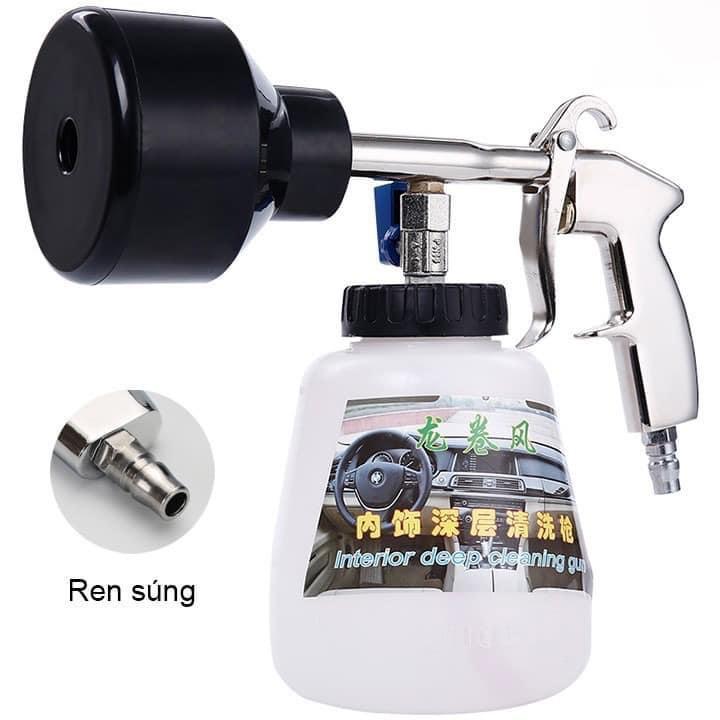  Súng phun tạo bọt tuyết + bình 1 lít để rửa xe Đài loan dùng cho máy nén khí 