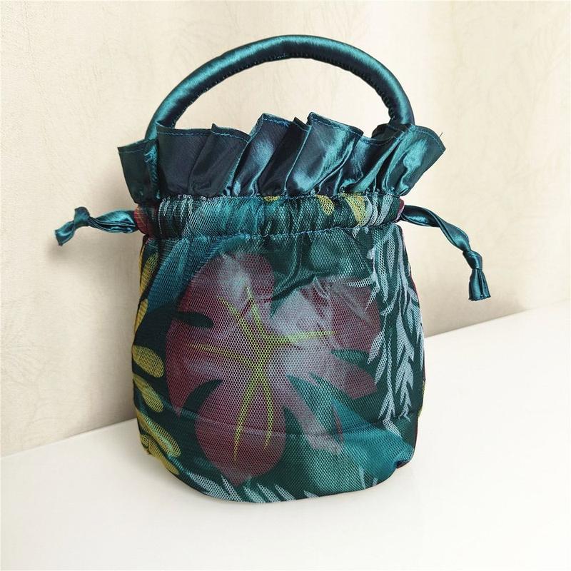 Product Introduction of vomic Fashion Embroidered Flower Women Handbags Ethnic Style Top Handle Bucket Bag Handmade Cosmetic Bag for Women 12