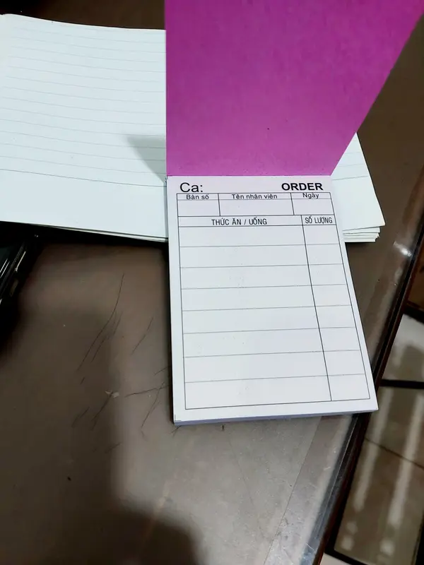 10 Sổ order 2 liên in sẵn nhiều kích thướt dùng cho quán ăn, quán nước tiện lợi dễ sử dụng-quannaocungcan126 5