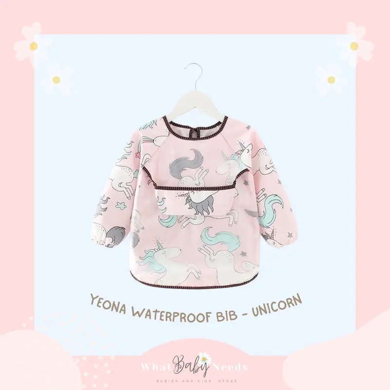 Yeona Waterproof Bib Celemek Baju Anak / Celemek Tahan Air / Slabber 5
