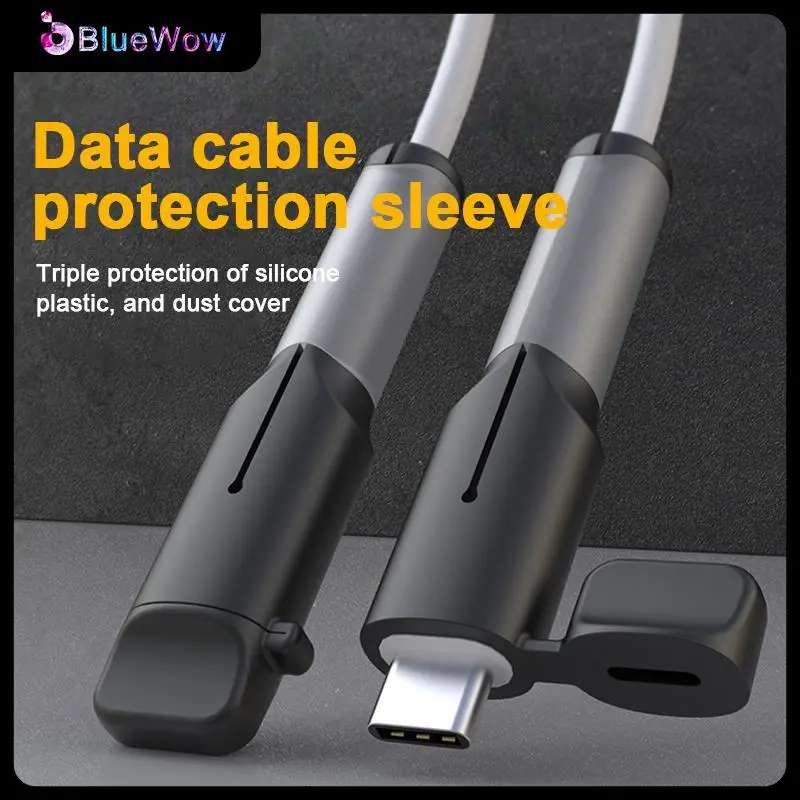 【untuk USB ke Tipe-C】 Pelindung Kabel, Kabel anti-rem, - Selongsong Pelindung Kabel Data USB Untuk Kabel Pengisi Daya Asli Android Oppo vivo