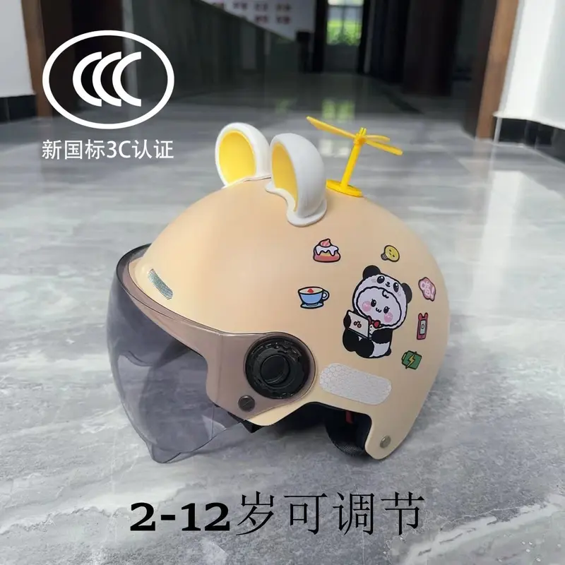 Mũ bảo hiểm trẻ em, Tiêu chuẩn quốc gia mới, Được chứng nhận 3C, Thích hợp cho xe Điện cho trẻ em, Có thể điều chỉnh, Siêu dễ thương, Chống sốc, Phù hợp cho bé từ 2-10 tuổi 0