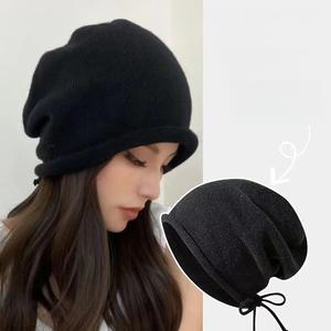 Topi Berkait, Gaya Musim Luruh dan Musim Sejuk, Topi Slouchy dengan Tali Serut, Topi Berkait Tepi Bergulung, Topi Kasual, Untuk Wanita