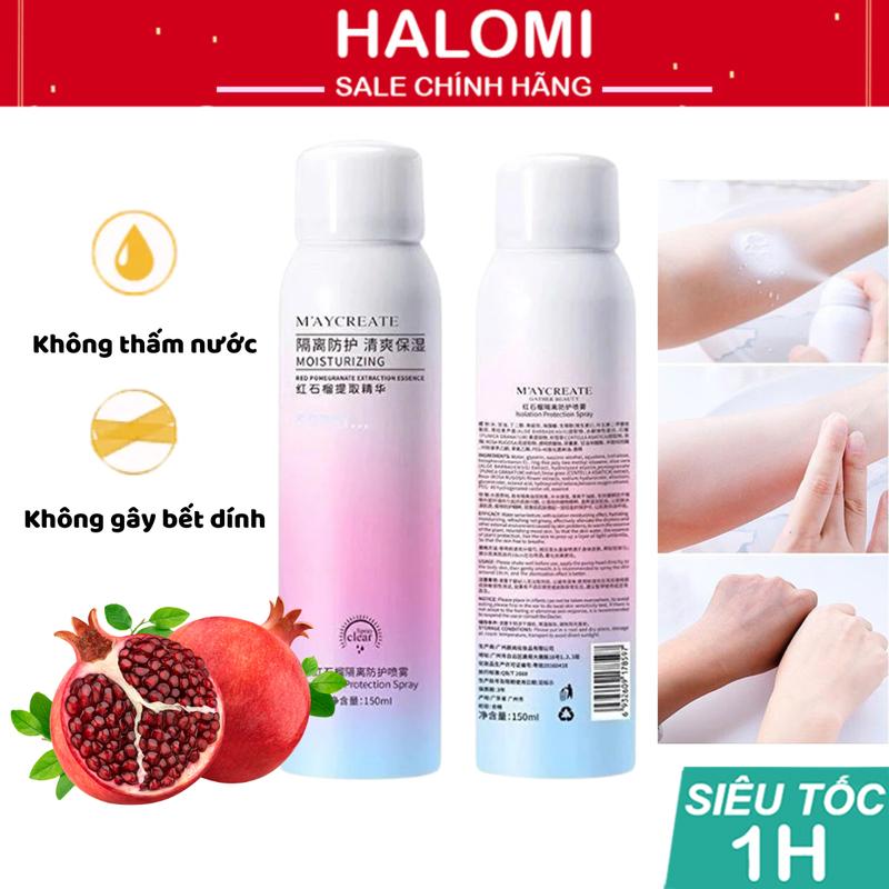 Xịt chống nắng Maycreate Moisturizing 150ml SPF 35 giúp dưỡng ẩm làm trắng da nâng tone