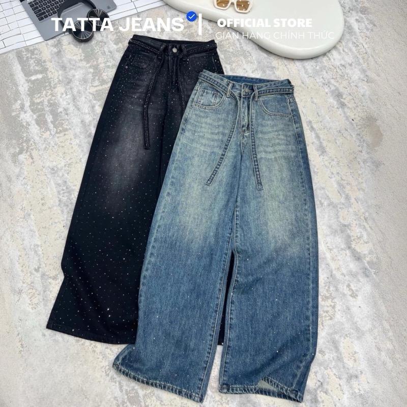 TATTA Jeans | Quần Jeans Xuông Đính Đá Hot Hit 3 Màu Hàng QCCC #9180 Nữ Women Pants 1