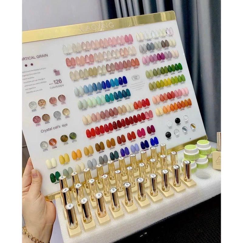 Set sơn gel 126 màu - chất sơn đẹp xuất sắc - tone màu siêu hot Tặng kèm base top bảng màu