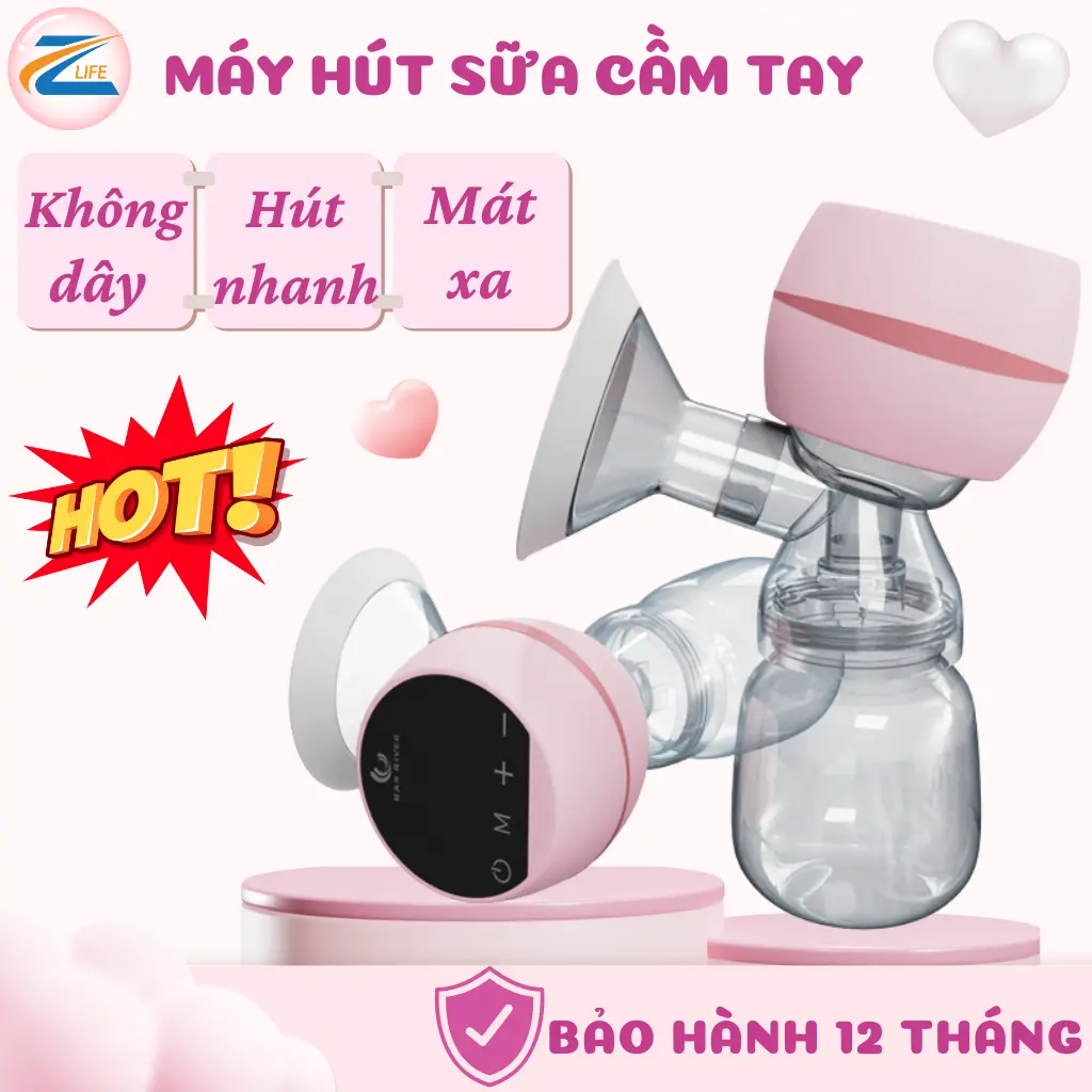 Máy hút sữa điện đôi đa chế độ massage, không dây, kích sữa lực hút mạnh không gây đau rát
