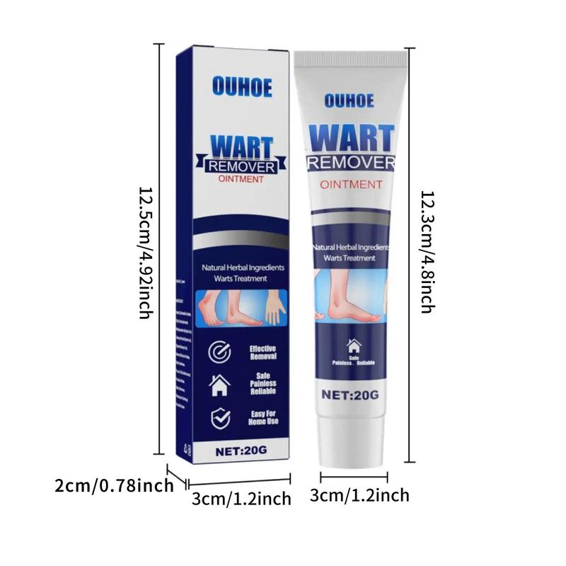 Natural Herbal Ingredients Wart Cream, 2 Counts Moisture Cream, Smoothes and Brightens Skin, Skin Care Product for Men and Women 1