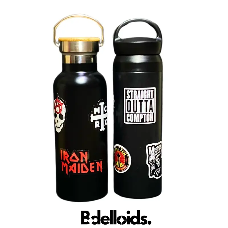 Bottle Bdelloids Skena Hitam / Botol Alumunium / Botol Alumnium Polos Custom / Botol Minum / Botol lucu / Botol Minum Skena /Botol Olahraga Botol Sporty Botol Ringan Botol Minum Custom Botol Minum Stiker Gambar Lucu Kartun Carabiner GantunganKunci tumbler
