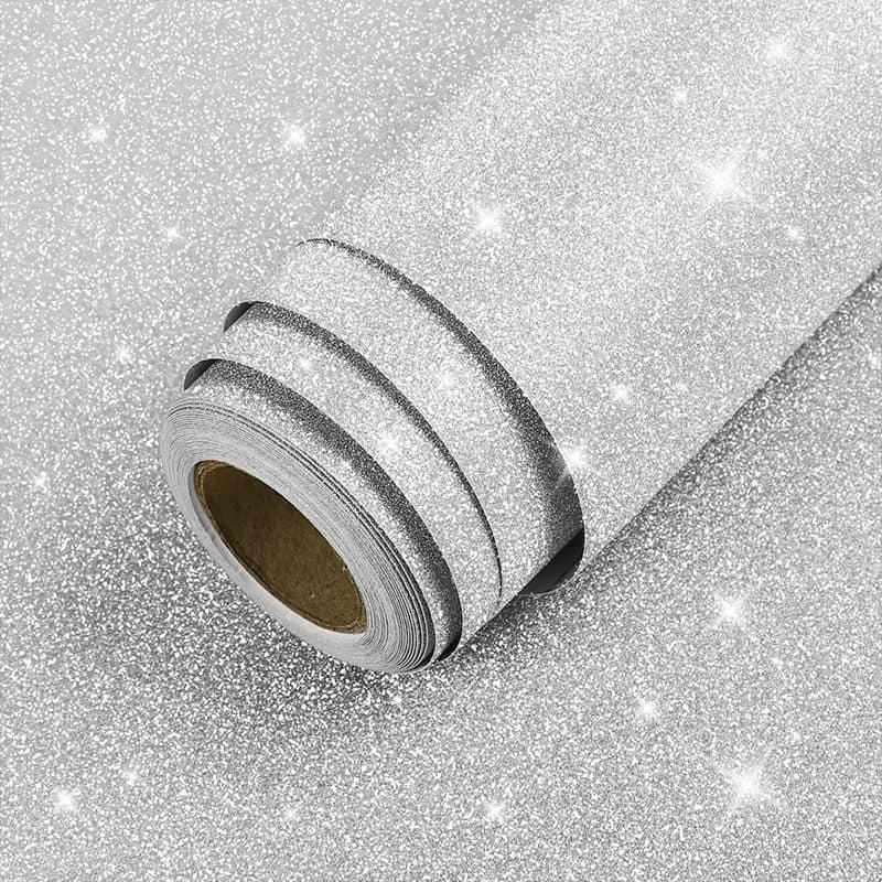 Product Introduction of peel-and-Stick Sparkle Wallpaper Self-Adhesive Aluminum Film Contact paper Cuttable Packaging Gift Decoration. 3