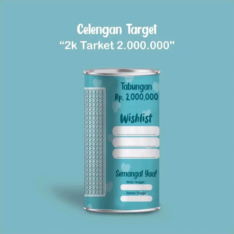 [BISA COD] Celengan Target Murah Buka Tutup Celengan Sedekah Subuh Celengan Tabungan Uang celengan target Paper Multicoloured celengan Acrylic Kedap Air 3