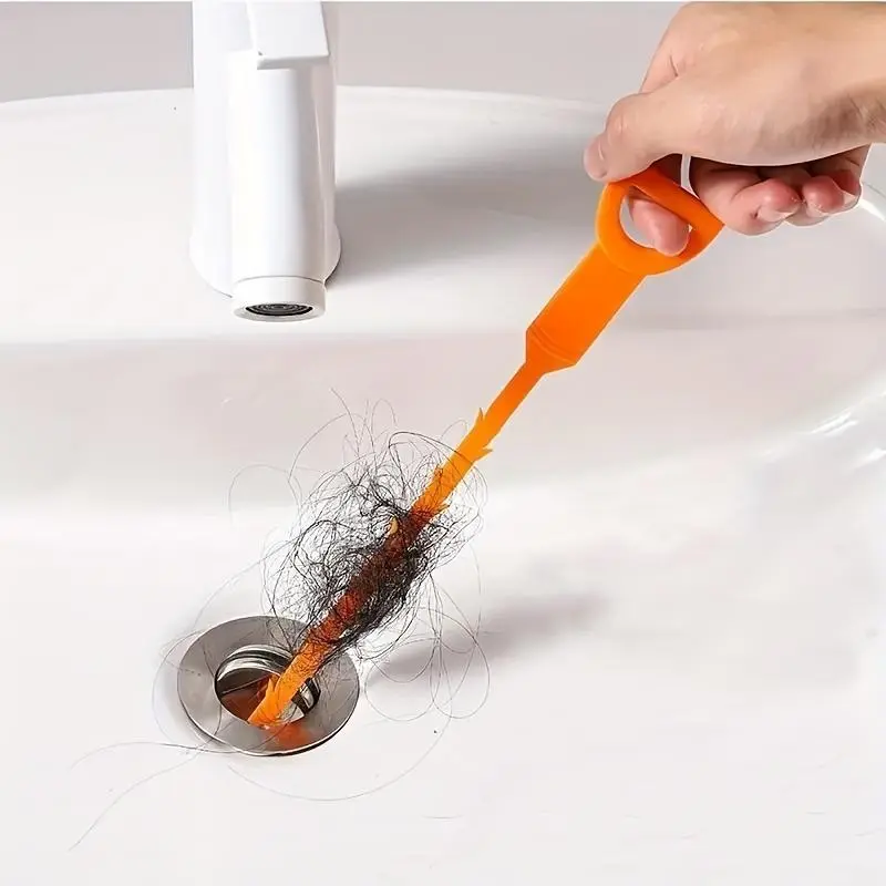 Portable Drain Cleaner Tool (1 Piece), Drain Hair Clog Remover, Drain Hair Remover for Shower Kitchen Sink Bathtub Bathroom 0
