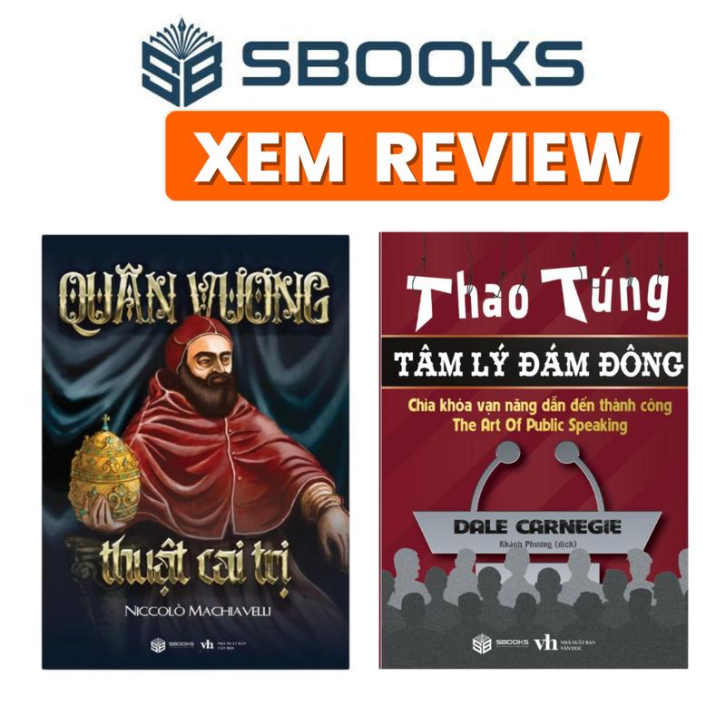 Sách - Combo 2 Cuốn Sách : Quân Vương - Thuật Quản Trị + Thao Túng Tâm Lý Đám Đông - SBOOKS - Combo Sách Phát Triển Tư Duy Quản Trị Bản Thân Hay 2024 - sách Sbooks chính hãng